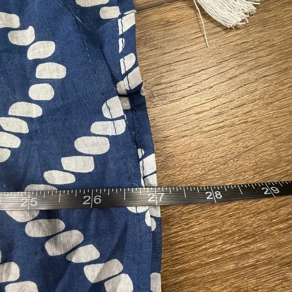 Mud Pie Women's Allison Strapless Navy Blue Chevron Swim Cover-Up NWT L (12-14) - Picture 8 of 10